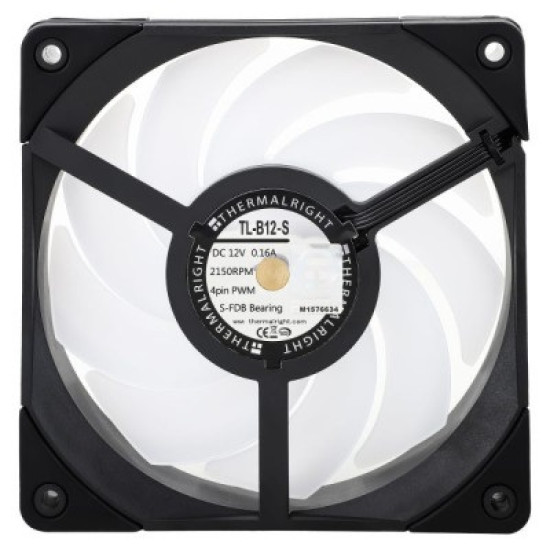Thermalright TL-B12S X3 CPU Fan 120mm Black ARGB Casing Cooler