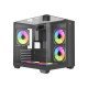 MaxGreen S275-33 Mid-Tower M-ATX Casing With 3x MaxGreen M57 ARGB Fan