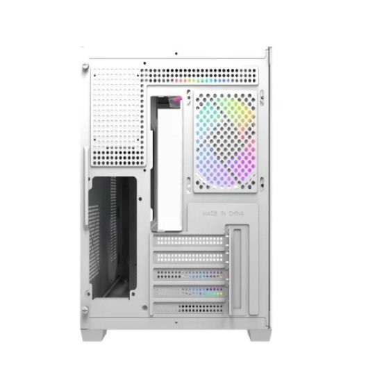 MaxGreen Bright Wave F7 Mid Tower M-ATX Gaming Casing With 7x ARGB Fan