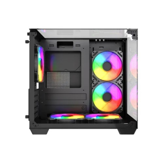 MaxGreen S275-33 Mid-Tower M-ATX Casing With 3x MaxGreen M59 ARGB Fan