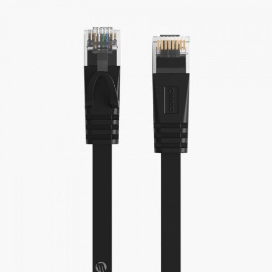 Orico PUG-C6B-300- BK-CAT6 Flat Gigabit Ethernet Cable