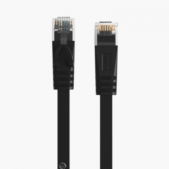 Orico PUG-C6B-300- BK-CAT6 Flat Gigabit Ethernet Cable